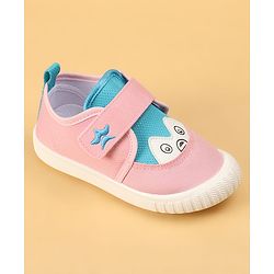 Cute Walk by Babyhug Velcro Closure Casual Shoes with Animal Print - Pink