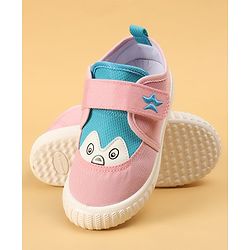 Cute Walk by Babyhug Velcro Closure Casual Shoes with Animal Print - Pink