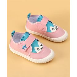 Cute Walk by Babyhug Velcro Closure Casual Shoes with Animal Print - Pink