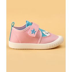 Cute Walk by Babyhug Velcro Closure Casual Shoes with Animal Print - Pink