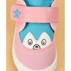 Cute Walk by Babyhug Velcro Closure Casual Shoes with Animal Print - Pink