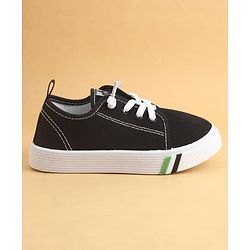 Cute Walk by Babyhug Lace Up Solid Casual Shoes - Black