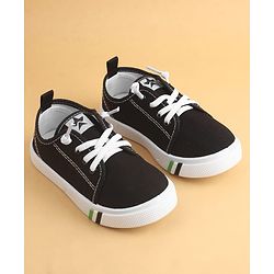 Cute Walk by Babyhug Lace Up Solid Casual Shoes - Black