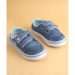 Cute Walk by Babyhug Velcro Closure Casual Shoes with Cute Embroidery - Blue