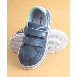 Cute Walk by Babyhug Velcro Closure Casual Shoes with Cute Embroidery - Blue