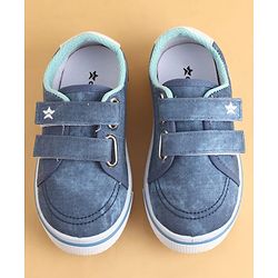 Cute Walk by Babyhug Velcro Closure Casual Shoes with Cute Embroidery - Blue