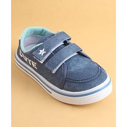 Cute Walk by Babyhug Velcro Closure Casual Shoes with Cute Embroidery - Blue