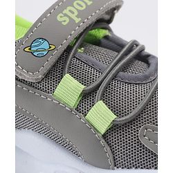 Cute Walk by Babyhug Velcro Closure Solid Sneakers - Grey