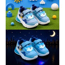 Cute Walk by Babyhug Velcro Closure Sneaker With Fox Applique - Red