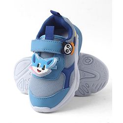 Cute Walk by Babyhug Velcro Closure Sneaker With Fox Applique - Red