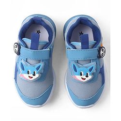 Cute Walk by Babyhug Velcro Closure Sneaker With Fox Applique - Red