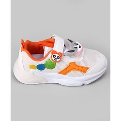 Cute Walk by Babyhug Velcro Closure Sneaker With Fox Applique - Red