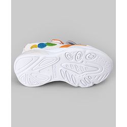 Cute Walk by Babyhug Velcro Closure Sneaker With Fox Applique - Red