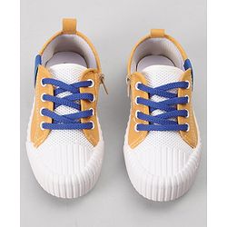 Cute Walk by Babyhug Lace Up Solid Casual Shoes - Dark Green