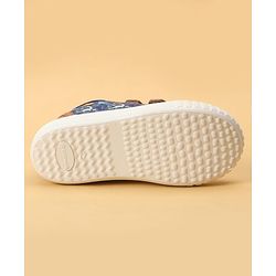 Cute Walk by Babyhug Velcro Closure Dino Printed Casual Shoes - Tan