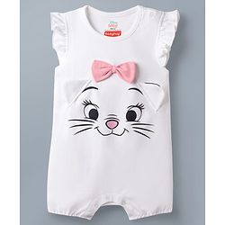 Babyhug Disney 100% Cotton Knit Half Sleeves Rompers With Minnie Mouse Graphic Pack Of 2 - Multicolor