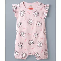 Babyhug Disney 100% Cotton Knit Half Sleeves Rompers With Minnie Mouse Graphic Pack Of 2 - Multicolor