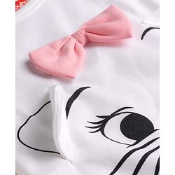 Babyhug Disney 100% Cotton Knit Half Sleeves Rompers With Minnie Mouse Graphic Pack Of 2 - Multicolor
