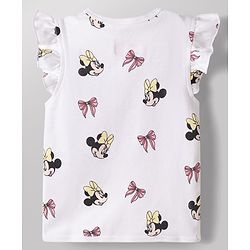 Babyhug Disney Single Jersey Knit Frill Sleeves Jhablas with Minnie Mouse Graphics Pack of 2 - Multicolor