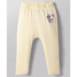 Babyhug Disney Interlock Knit Full Length Diaper Leggings with Minnie Mouse Graphics Pack of 2 - Multicolor