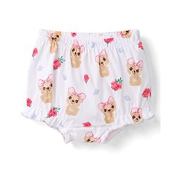 Babyhug 100% Cotton Single Jersey Knit Bear & Pola Dot Printed Bllomers Pack Of 3 - Multicolour