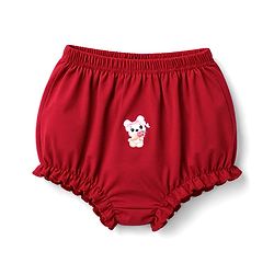 Babyhug 100% Cotton Single Jersey Knit Bear & Pola Dot Printed Bllomers Pack Of 3 - Multicolour