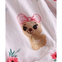 Babyhug 100% Cotton Single Jersey Knit Bear & Pola Dot Printed Bllomers Pack Of 3 - Multicolour