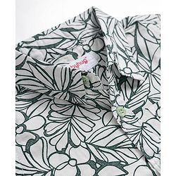 Babyhug Cotton Woven Half Sleeves Shirt & Shorts Set With Floral Print - Multicolor