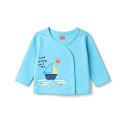 Babyhug 100% Cotton Interlock Knit Full Sleeves Nautical Them Printed Jhablas Pack Of 3 - Multicolour