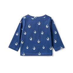 Babyhug 100% Cotton Interlock Knit Full Sleeves Nautical Them Printed Jhablas Pack Of 3 - Multicolour