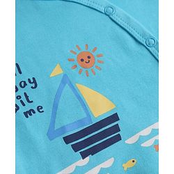 Babyhug 100% Cotton Interlock Knit Full Sleeves Nautical Them Printed Jhablas Pack Of 3 - Multicolour
