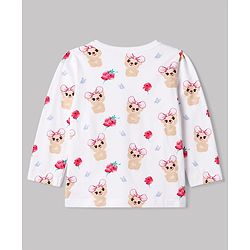 Babyhug 100% Cotton Knit Full Sleeves Bear & Floral Printed Jhablas Pack Of 3 - Multicolor