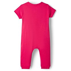Babyhug Disney 100% Cotton Knit Half Sleeves Romper With Marie Graphic - Red