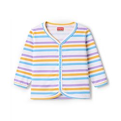 Babyhug 100% Cotton Knit Full Sleeves Jhablas with Sky Print Pack of 3 - Multicolor