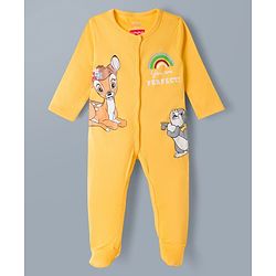 Babyhug Disney 100% Cotton Knit Full Sleeves Sleepsuits With Disney Marie Graphic Pack Of 2 - Multicolor