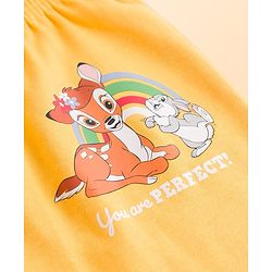 Babyhug Disney Interlock Knit Full Length Diaper Leggings with Marie Graphics Pack of 3 - Red Yellow & White