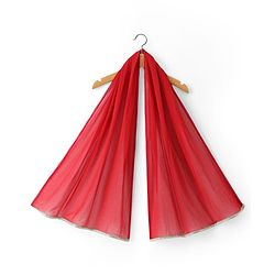 Babyhug 100% Cotton Cambric Woven Sleeveless Floral Printed Choli & Lehenga Set With Dupatta - Red
