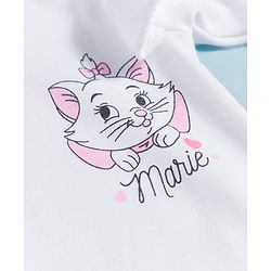 Babyhug Disney 100% Cotton Knit Full Sleeves Sleepsuits With Disney Character Graphic Pack of 2 - White