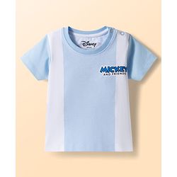 Babyhug Disney Single Jersey Knit Half Sleeves T-Shirt With Mickey Mouse Graphics Pack of 2 - Multicolor