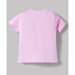 Babyhug Disney Cotton Knit T-Shirts Half Sleeve with Minnie and Friends Graphic Multi Color 3-6 Months Pack of 2