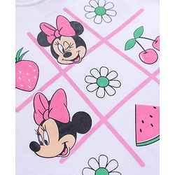 Babyhug Disney Cotton Knit T-Shirts Half Sleeve with Minnie and Friends Graphic Multi Color 3-6 Months Pack of 2