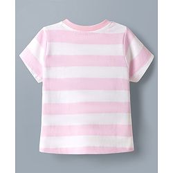 Babyhug Disney Cotton Knit T-Shirts with Minnie and Friends Graphic Half Sleeves Round Neck Multi Color 3-6 Months Pack of 2