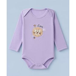 Babyhug 100% Cotton Interlock Knit Onesies with Lion & Cloud Print in White Green Blue Pack of 3