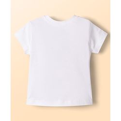 Babyhug Disney Single Jersey Knit Full Sleeves T-Shirt & Pyjama Night Suit With Minnie Mouse Graphic - White