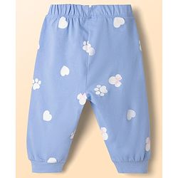 Babyhug Disney Single Jersey Knit Full Sleeves T-Shirt & Pyjama Night Suit With Minnie Mouse Graphic - White