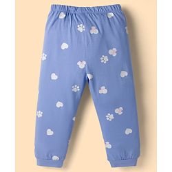 Babyhug Disney Single Jersey Knit Full Sleeves T-Shirt & Pyjama Night Suit With Minnie Mouse Graphic - White