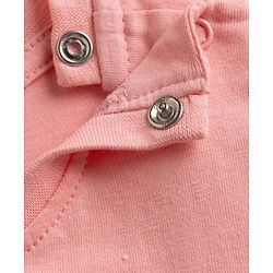 Babyhug Disney Single Jersey Knit Half Sleeves T-Shirts with Minnie Mouse Print - Pink