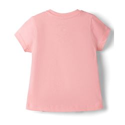 Babyhug Disney Single Jersey Knit Half Sleeves T-Shirts with Minnie Mouse Print - Pink