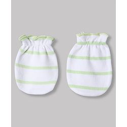 Babyhug 100% Cotton Interlock Knit Full Sleeves Animal Printed Onesies with Leggings & Cap Mittens and Booties - White