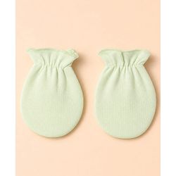 Babyhug 100% Cotton Interlock Knit Full Sleeves Fox Printed Onesies with Leggings & Cap Mittens and Booties - Light Green